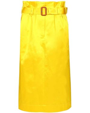 Dries Van Noten Seachy Belted Skirt - Yellow