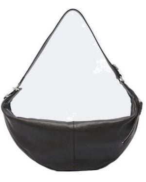 Lemaire Quiver Clip Leather Shoulder Bag - Black