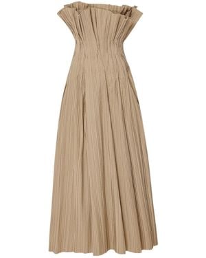 The Row Strapless Dress - Natural