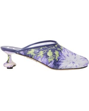 Loewe Toy Sequin Embellished Mules - Blue