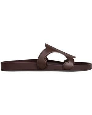 Celine Triomphe Slide - Brown