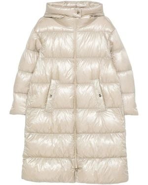 Herno Hooded Quilted Down Jacket - Natural