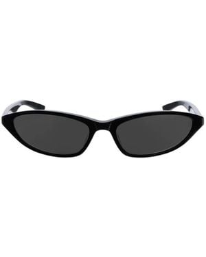 Balenciaga Blade Oval Sunglasses - White
