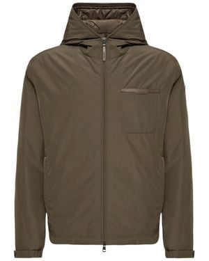 Moncler Austerin Hooded Short Down Jacket - Green