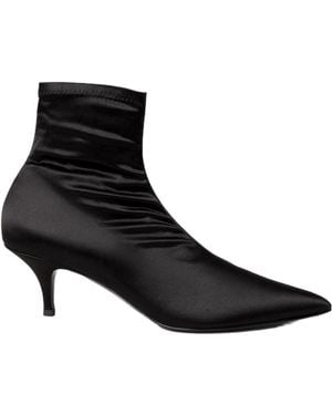 Celine Pointed-Toe Ankle Boots - Black