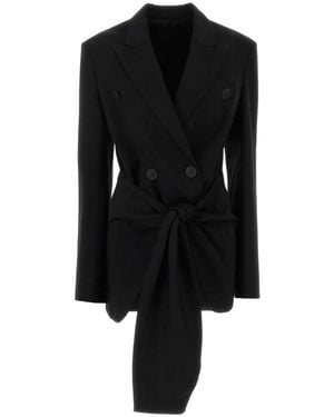 The Attico Long-Sleeved Suit Coat - Black