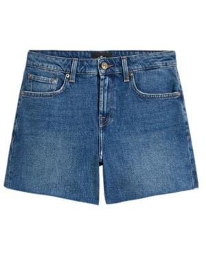 7 For All Mankind Monroe Long Short - Blue