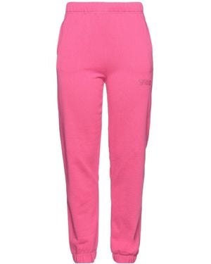 Ganni Solidcolor Fleece Trousers - Pink