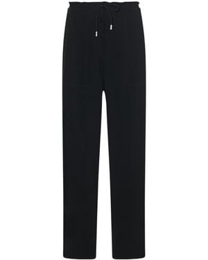 The Row High Waist Drawstring Pants - Black