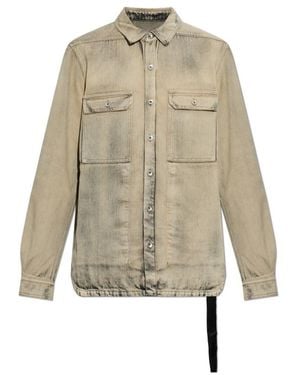 Rick Owens Tower Outershirt - Natural