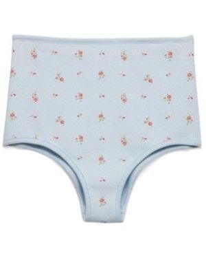 Prada Printed High-Rise Briefs - Blue