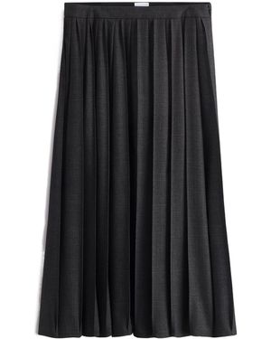 Dior Mid-Length Pleated Skirt - Black