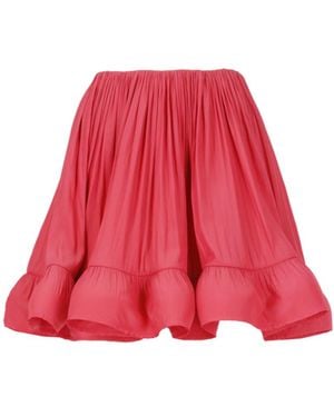 Lanvin High-Waist Ruffled Flared Mini Skirt