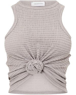 Magda Butrym Minimalist Short-Sleeve Shirt - Grey