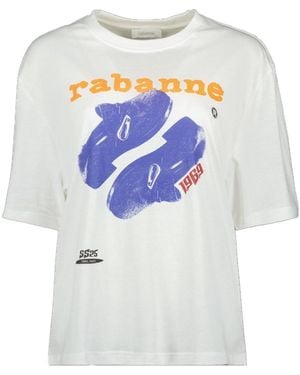 Rabanne Pattern-Printed Crewneck T-Shirt - White