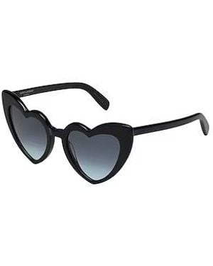 Saint Laurent Oval Plastic Frame - Black