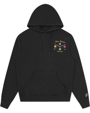 ICECREAM Long-Sleeved Hooded Sweatshirt - Black