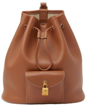 Loro Piana Extra Drawstring Backpack L27 - Brown