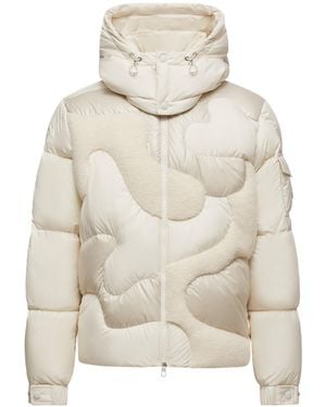 Moncler Zip-Up Quilted Jacket - Natural
