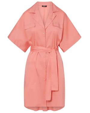 Liu Jo Shirt Dress With Belt - Pink