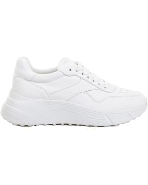Hogan Hi-Fi Leather Trainers - White