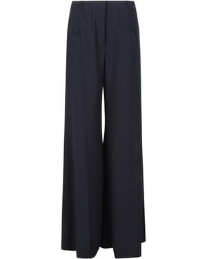 Vivetta Wide-Leg Pants With Slits - Blue