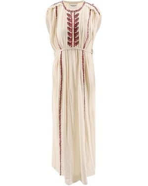 Isabel Marant Isabel Marant Étoile Embellished Crewneck Dress - Natural