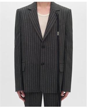 Ann Demeulemeester Long Sleeve Blazer - Black