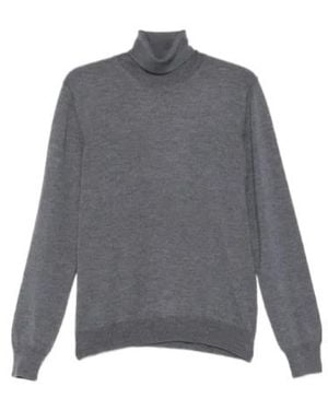 Tagliatore Long-Sleeve Knit Top - Gray
