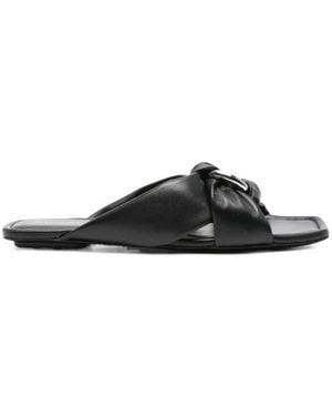 Stuart Weitzman Flat Sandals - Black