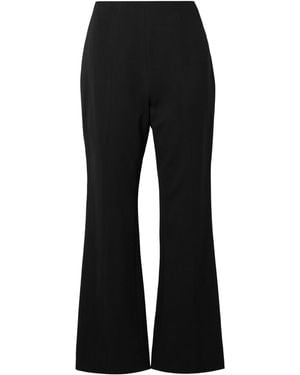 Carolina Herrera Ponte Flared Casual Trousers - Black