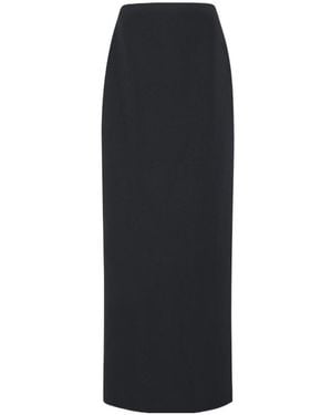 The Row Bartelle Wool Skirt - Black