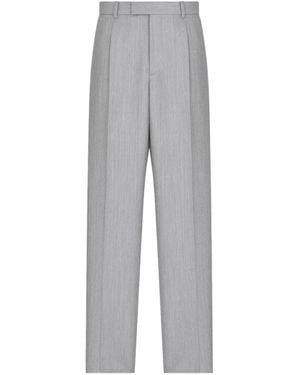 Dior Homme Regular Fit Straight-Leg Pants - Gray