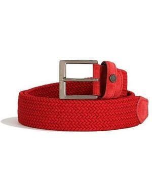 Paul & Shark Logo Belt - Red