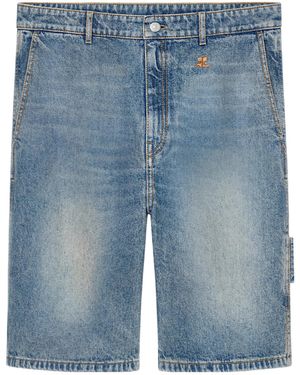 Courreges Courrèges Cargo Denim Shorts - Blue