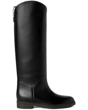 Loro Piana Kilda Round-Roe Boots - Black