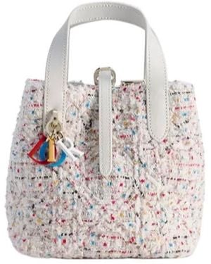 Dior Toujours Vertical Nano Tote Bag - White