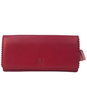 Loewe Zipper Wallet - Red