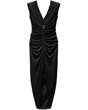 Versace Draped Dress - Black