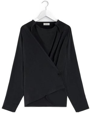 Lemaire Long-Sleeved Twisted Top - Black