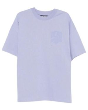 WRSTBHVR Flynn V2 Logo-Print Drop-Shoulder T-Shirt - Blue
