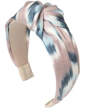 Jennifer Behr Ikat Samaya Headband - Blue