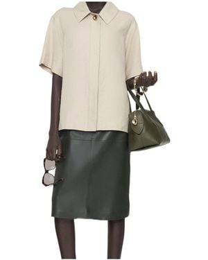 JOSEPH Volu Short-Sleeve Shirt - Natural