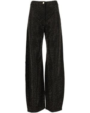 Elisabetta Franchi Ballon Embellished Jeans - Black