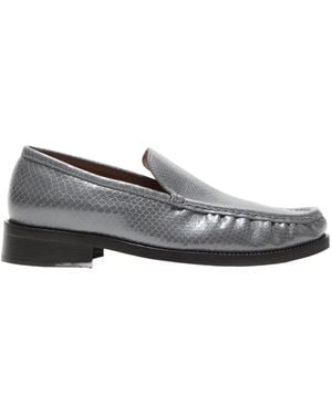 Acne Studios Leather Loafers - Gray