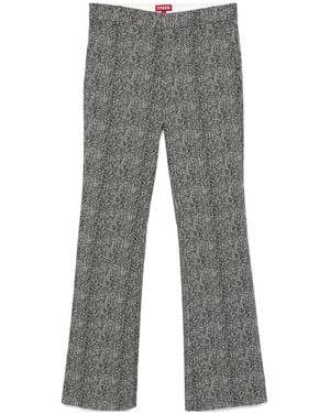 STAUD Logo Casual Pants - Gray