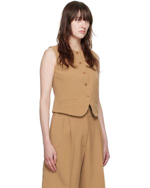 Beaufille Tan Rubens Vest - Natural