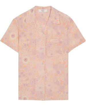 Chloé Simple Silk Shirt - Pink