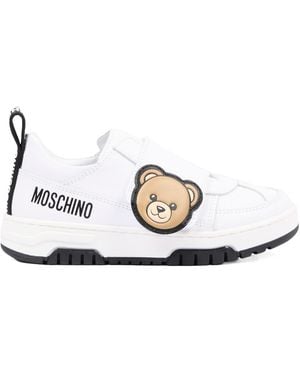 Moschino Velcro Sneakers - White