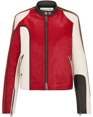 Dior Motorcycle Jacket - Red